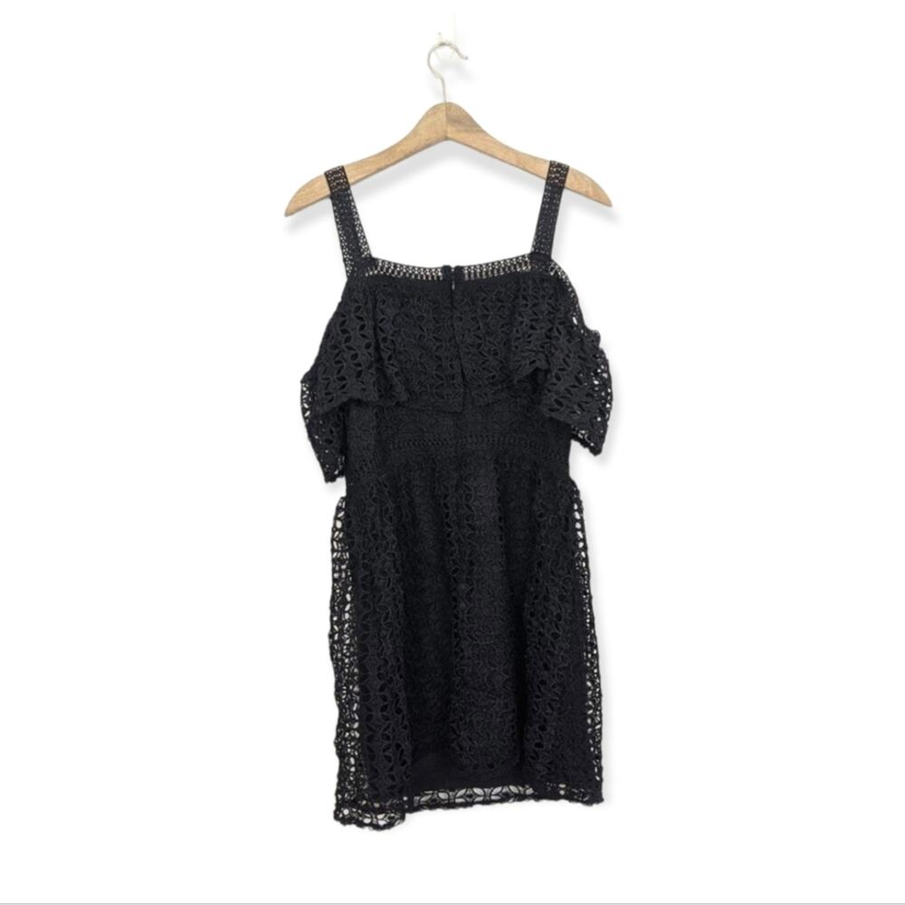 Jack by BB Dakota Black Aitana Lace Off Shoulder Dress - Picture 3 of 8